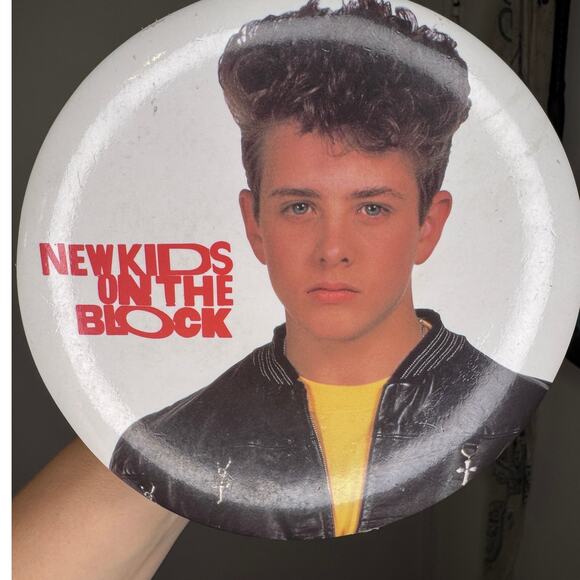 Vintage NKOTB Joey Mcintyre Oversized Button - Picture 2 of 3